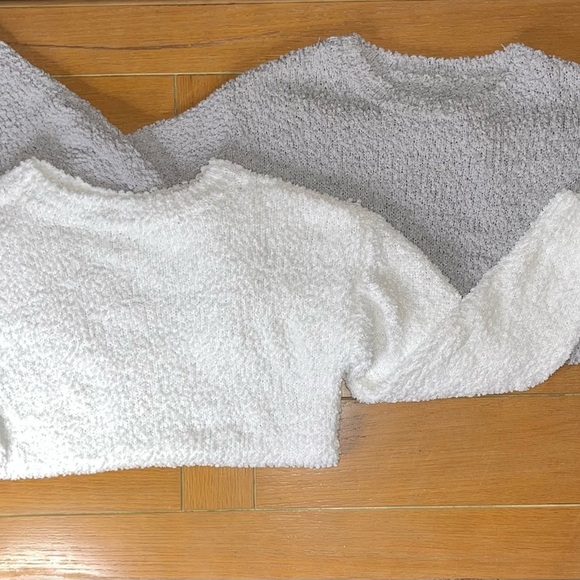 Sweaters - 2 NIASHOT Womens Sweaters Crewneck Long Sleeve Side Slit Size Medium Tunic Tops